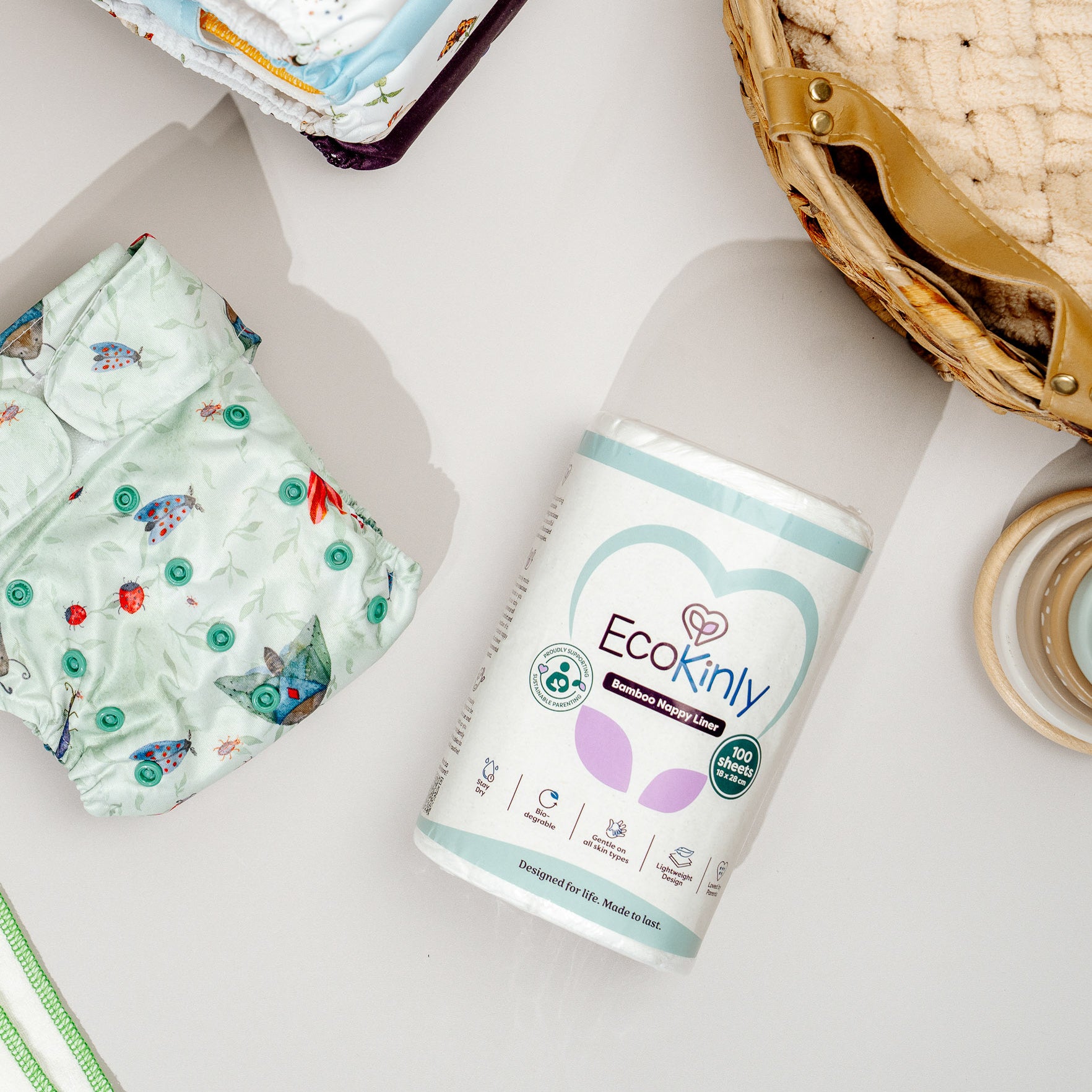EcoKinly Nappy Liner Biodegradable Bamboo