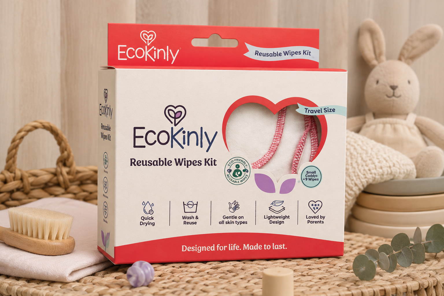 EcoKinly Reusable Wipes Kit