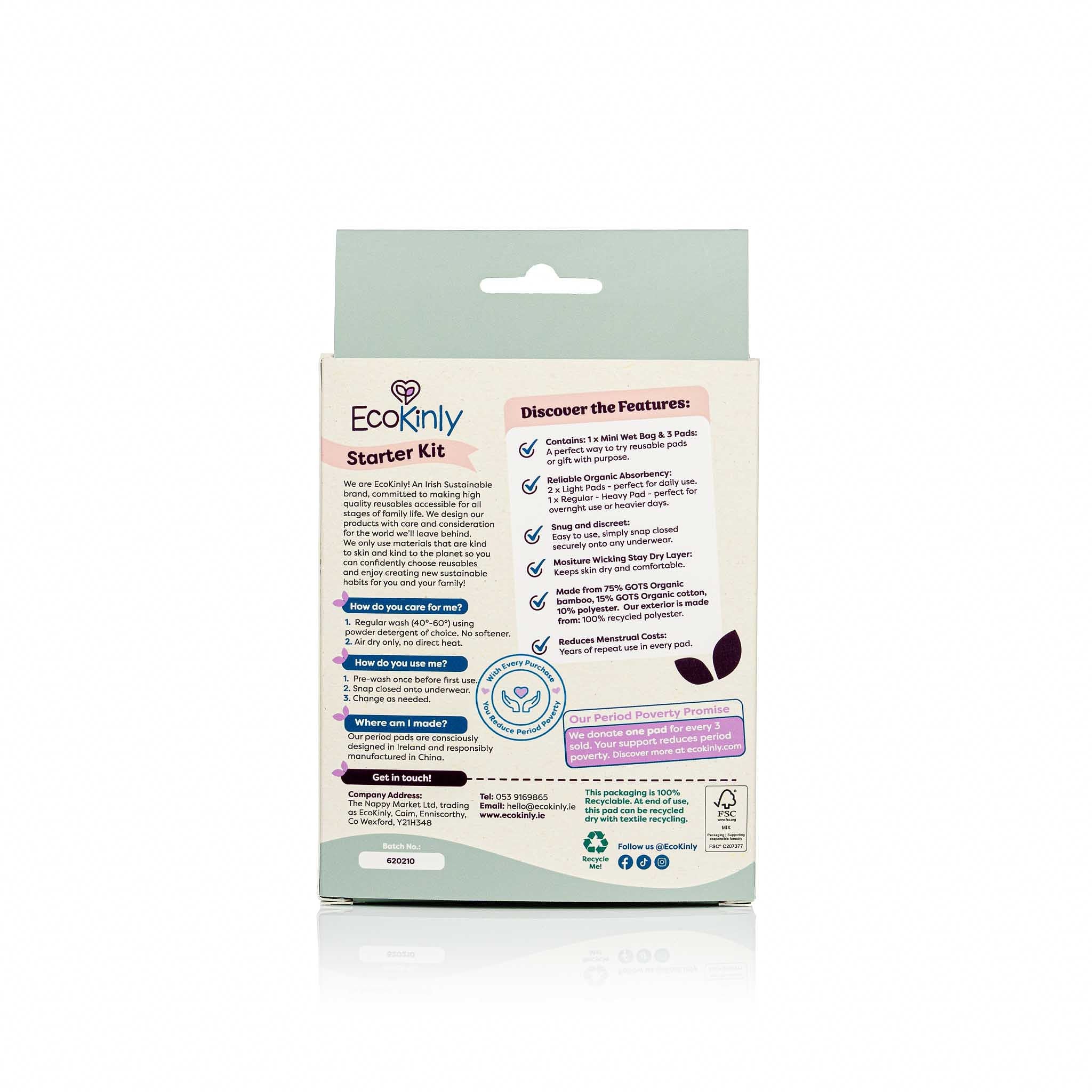 Ecoknly starter kit packaging on a white background