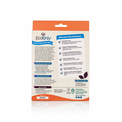 EcoKinly potty trainer pull-ups packaging on a white background