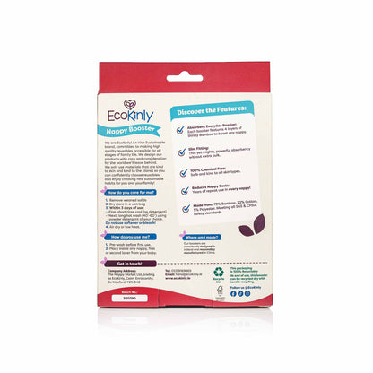 EcoKinly Nappy Booster packaging on a white background