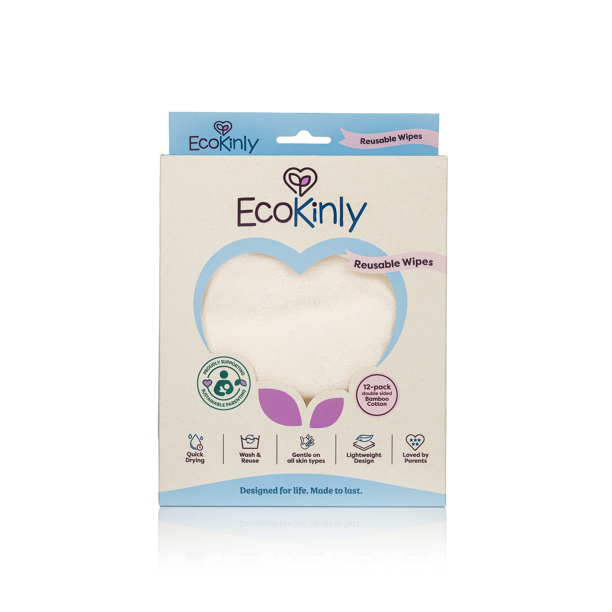 EcoKinly Reusables Wipes - 12 Pack