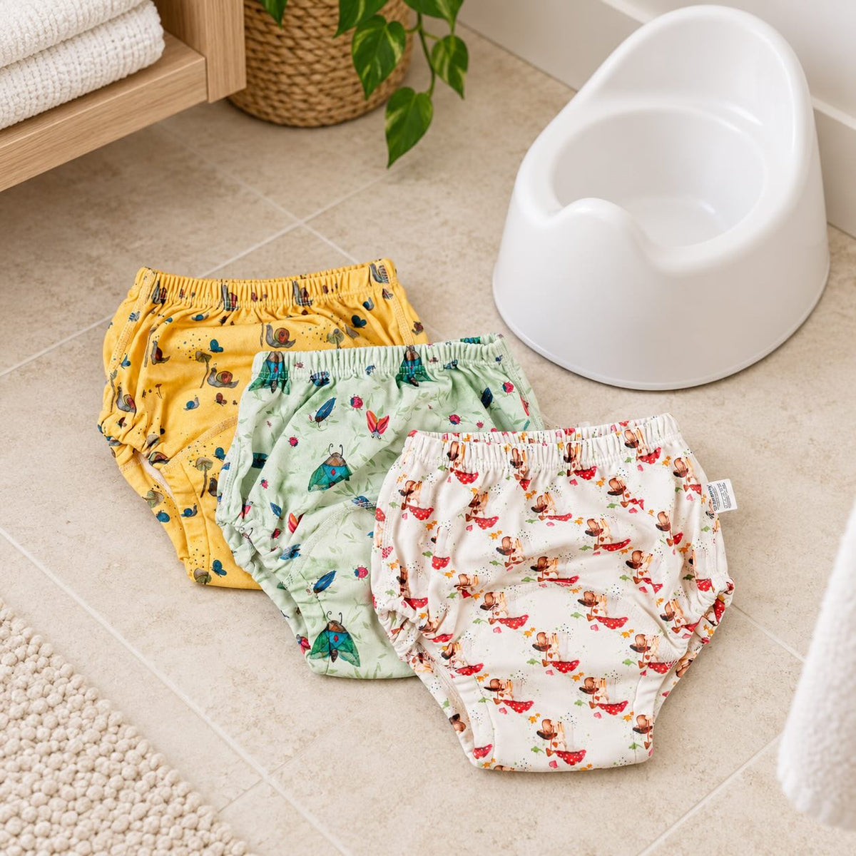 Potty Trainer Pull Up - 3 Pack Organic Cotton