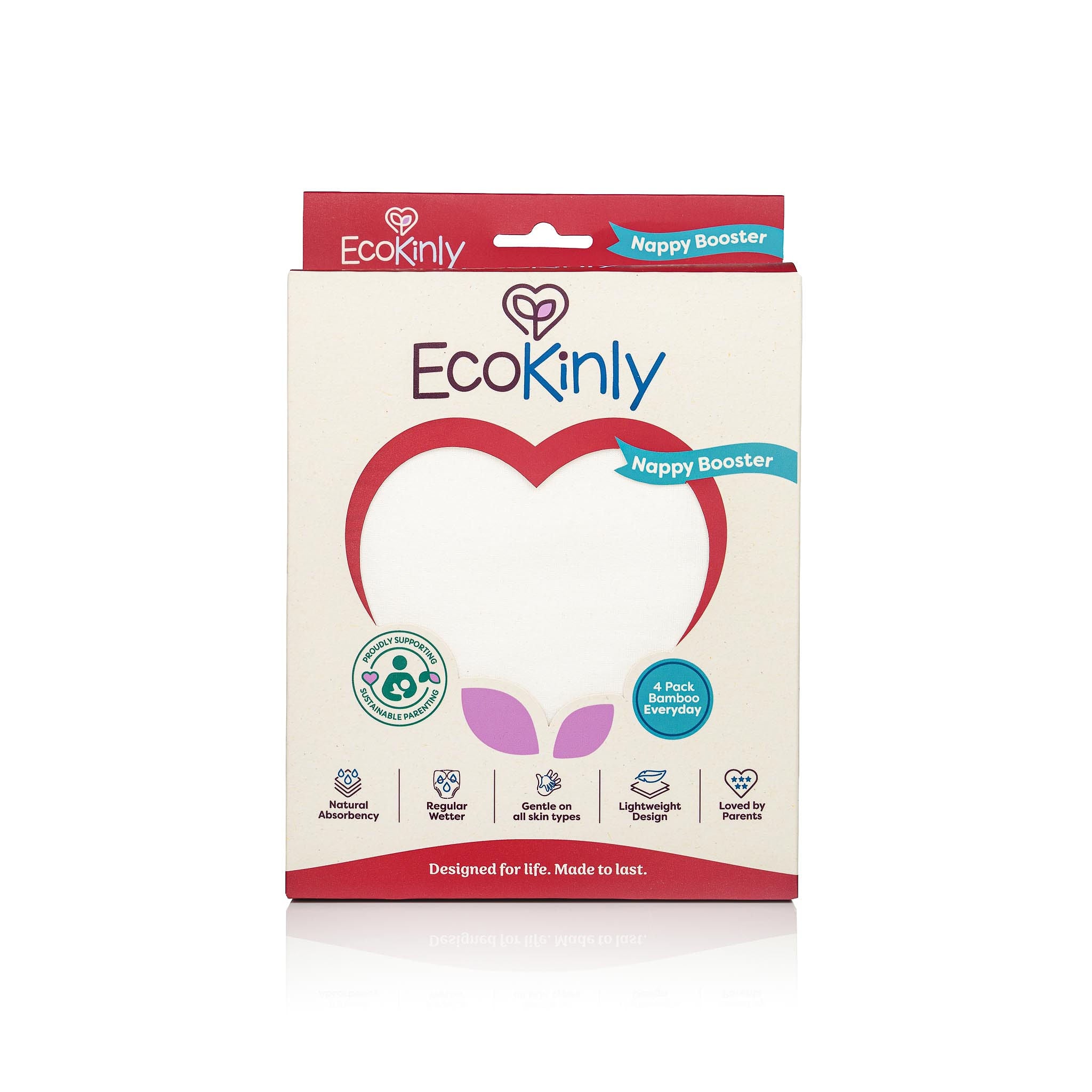 EcoKinly Nappy Booster packaging on a white background