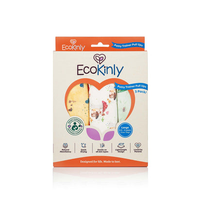 EcoKinly potty trainer pull-ups packaging on a white background